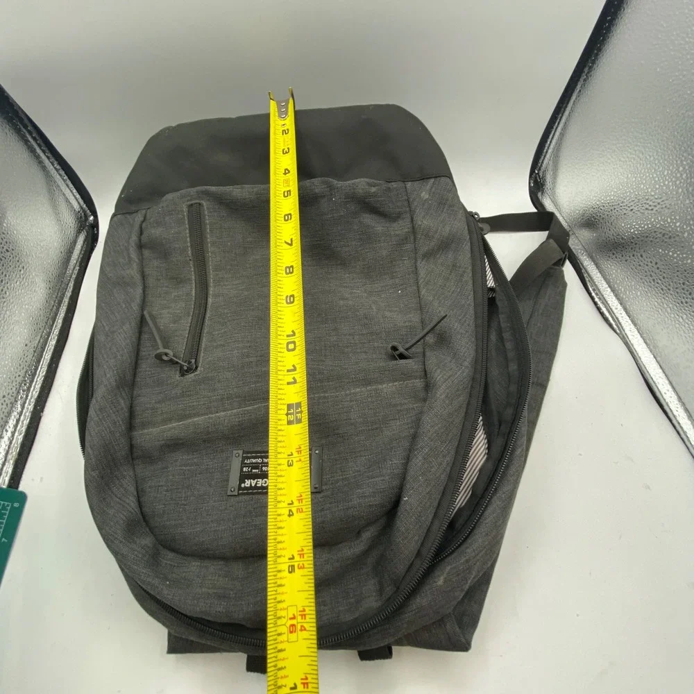 SwissGear Backpack Gray Heather Black Laptop Bag Travel School Work Everyday